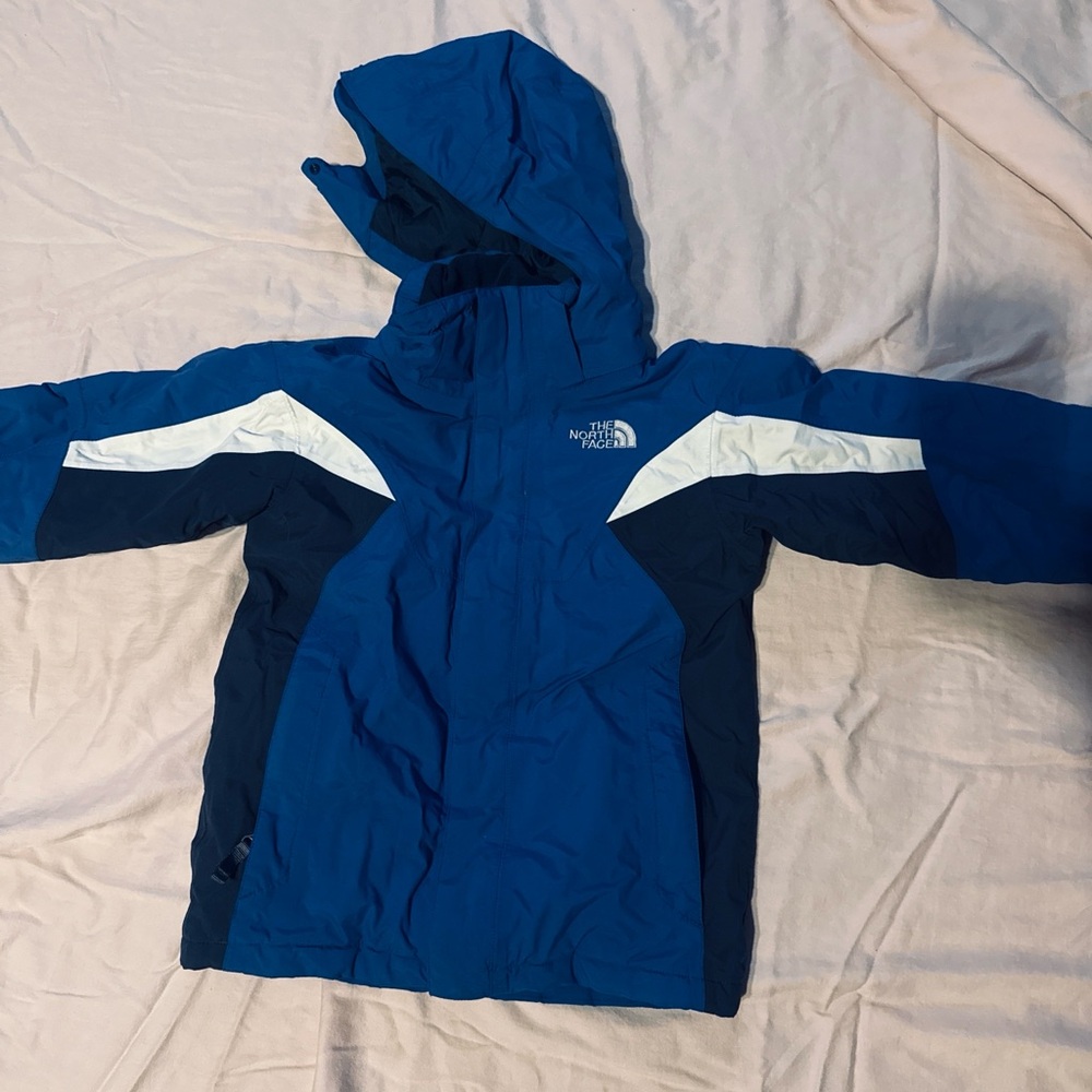 The North Face Kids Two-Tone Blue Raincoat